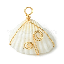 Подвески из натуральной оболочки из медной проволоки&nbsp;PALLOY-TA00080