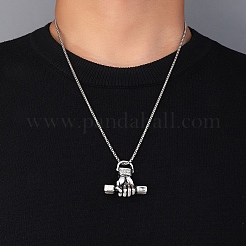 Сплав цинка ожерелья шкентеля NJEW-M211-14D-ASP