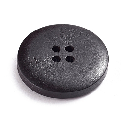 Boutons en bois naturel&nbsp;X-BUTT-WH0015-03B-25mm