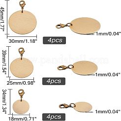 12шт 3 латунные подвески HJEW-FH0001-11