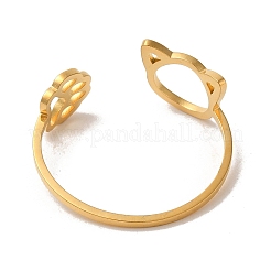 Открытое манжетное кольцо из нержавеющей стали 304&nbsp;LS-RJEW-Z026-05G