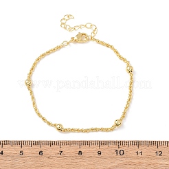 Латунные спутниковые цепи браслеты для женщин&nbsp;BJEW-C140-18G