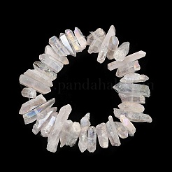 Натуральный кристалл кварца точки бусины нити G-K181-B28