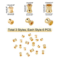 18шт 3 стильные латунные бусины KK-PH0002-46