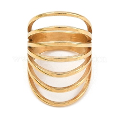 女性用304ステンレスリング  14KGP本金メッキ  32mm  内径：18mm&nbsp;RJEW-U029-02G