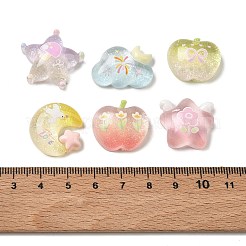 Transparente Harz- und Glitzerpulver-Cabochons&nbsp;RE-CBA8E56-01