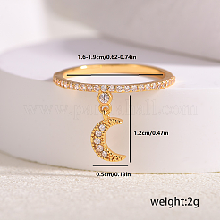 Женские кольца на палец из латуни с микропаве и кубическим цирконием&nbsp;SB7681-5
