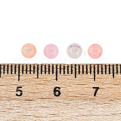 Разноцветные круглые стеклянные бусины с имитацией кошачьего глаза&nbsp;SEED-NH0003-01A-07