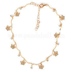 Алюминиевые хрустальные стразы бабочка кисточка ожерелья для женщин&nbsp;FS-WG607C8-01