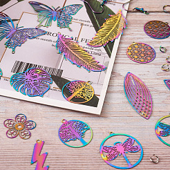 Наборы для изготовления сережек из нержавеющей стали своими руками 9 формы DIY-BT0001-16MC