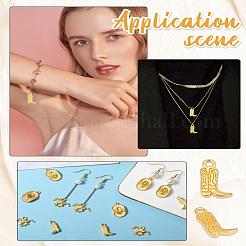 60 pièces pendentifs en alliage de style tibétain&nbsp;FIND-LP0001-76G