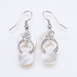Shell orecchini pendenti&nbsp;EJEW-F147-G