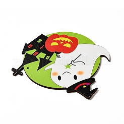 Большие подвески из дерева с односторонним принтом&nbsp;LS-WOOD-I010-09E