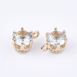 Прозрачные стеклянные амулеты GLAA-T007-17F