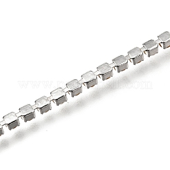 304 Edelstahl-Cup-Kettenarmbänder mit Strassen&nbsp;LS-AJEW-B004-01B-A