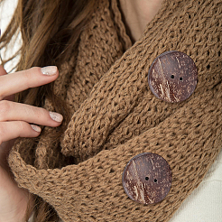 20 bouton en noix de coco&nbsp;COCO-CY0001-01