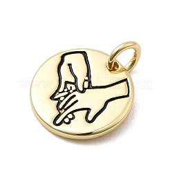 Латунь эмаль подвески&nbsp;KK-P338-28G-02