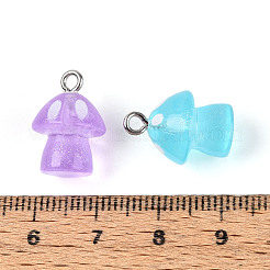 Подвески из светящейся прозрачной смолы RESI-T059-14