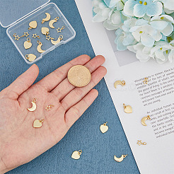 24шт 3 латунные подвески&nbsp;KK-FH0005-04