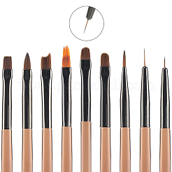 9 шт. 9 стиля кистей для дизайна ногтей&nbsp;MRMJ-CP0001-47