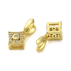 Покрытие стойки латунь микро паве прозрачный кубический цирконий ледоруб щепотка поручни KK-K340-32G