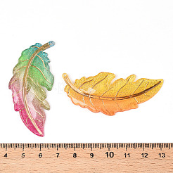 Большие подвески из полупрозрачного акрила с печатью OACR-T028-25