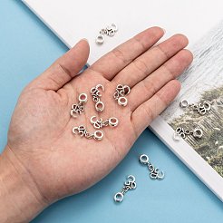 Тибетский стиль сплава с большим отверстием европейские подвески с подвесками PALLOY-JF00035