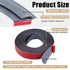 Самоклеящиеся защитные полосы из термопластичного эластомера&nbsp;DIY-WH0899-130C