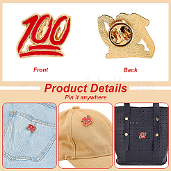 Броши из сплава 24 шт. AJEW-FG0004-20