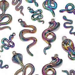 16шт 8 стиля подвески из сплава цвета радуги FIND-LS0001-17MC