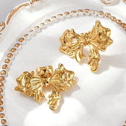 Серьги-гвоздики из нержавеющей стали 304 EJEW-G423-32A-G