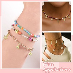 16шт 8 стиля латунные микропаве кубические циркониевые подвески&nbsp;ZIRC-CJ0003-33