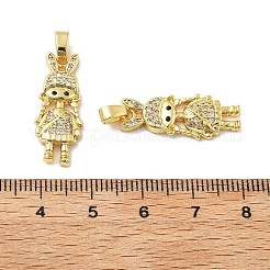 Девушка латуни микро проложить Цирконом подвески KK-M325-15B-G