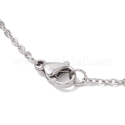 Не тускнеющие колье с подвеской в виде тройного узла/трикветра из нержавеющей стали 304 NJEW-JN04882-02