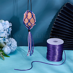 Cordons ronds en polyester et fil pour macramé&nbsp;OCOR-WH0105-038B
