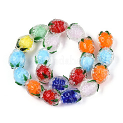 Бусы лэмпворк ручной работы LAMP-N036-05A