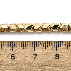 Гальванические нити из синтетических немагнитных гематитовых бусин G-L613-J01-01