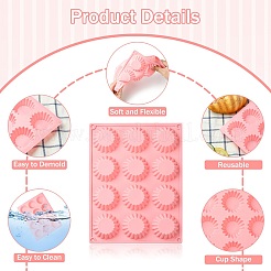 1 набор из 3-х силиконовых форм для чашек Mafen 3-х цветов&nbsp;ST-CJ0007-92