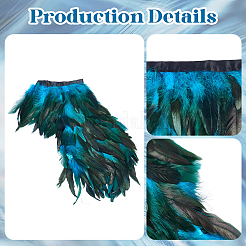 Накидка из натуральных перьев в готическом стиле&nbsp;AJEW-WH20067-017A