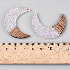 Подвески из эпоксидной смолы и орехового дерева RESI-T057-14A