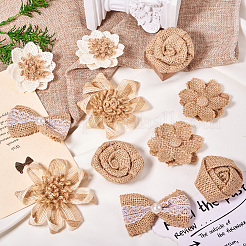 12 шт. 6 стиля аксессуаров для украшения из джута&nbsp;DIY-TA0011-98
