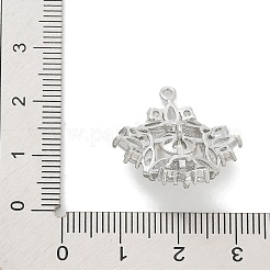 Стойка покрытие латунные микропаве прозрачные кубические циркониевые кнопки KK-K293-10P