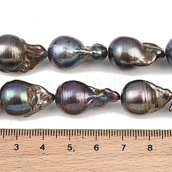 Fili di perle barocche naturali tinte di Keshi&nbsp;PA-CBAFEE8-14