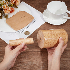 Moules à tasses en bois&nbsp;WOOD-WH0030-97