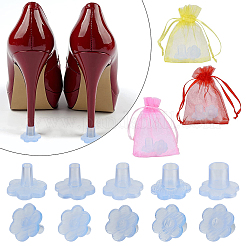 10 комплект из 5-х видов пластиковых заглушек для каблуков из термополиуретана&nbsp;AJEW-GF0005-21A