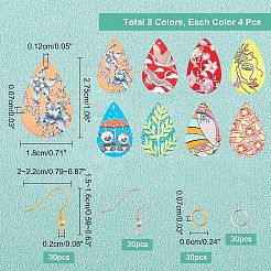 Наборы для самостоятельного изготовления железных сережек-подвесок DIY-NB0005-59