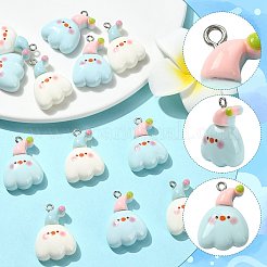 10шт 2 цвета подвески из смолы&nbsp;RESI-YW0005-88