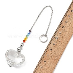 Atrapasueños de cristal de 7 chakra&nbsp;HJEW-JM05025-03