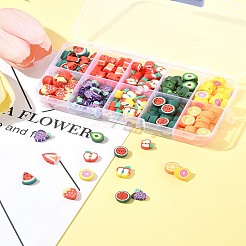 200шт 10 стиля ручной работы бусины из полимерной глины CLAY-FS0001-40