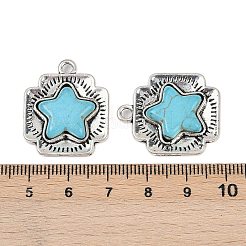 Синтетические бирюзовые подвески FIND-C068-19AS